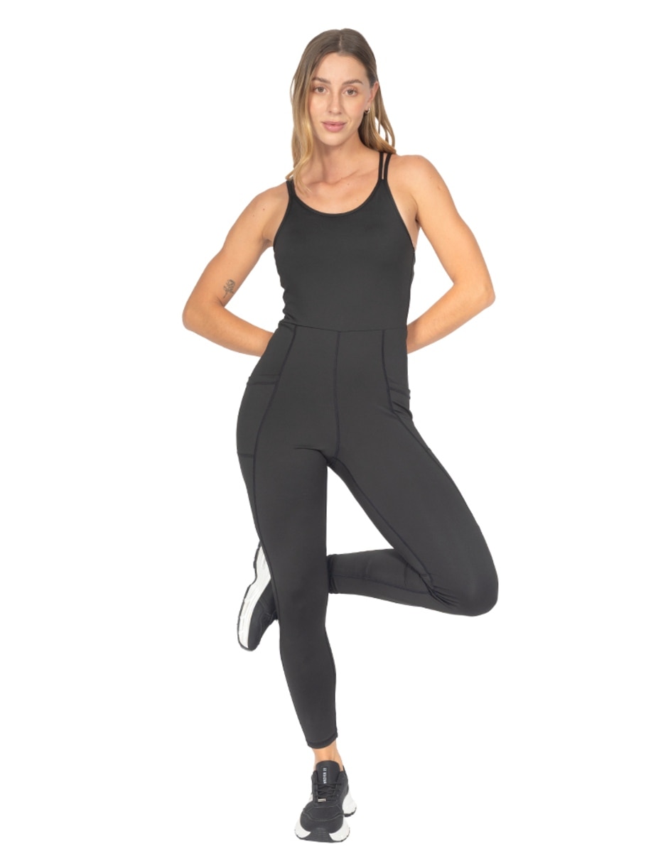 Jumpsuit de Poliéster Deportivo estampado Liso para mujer 4