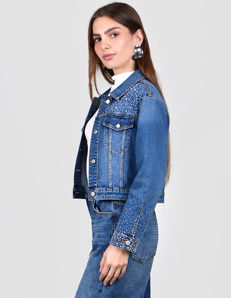 Chamarra No aplica No de Mezclilla para mujer 2