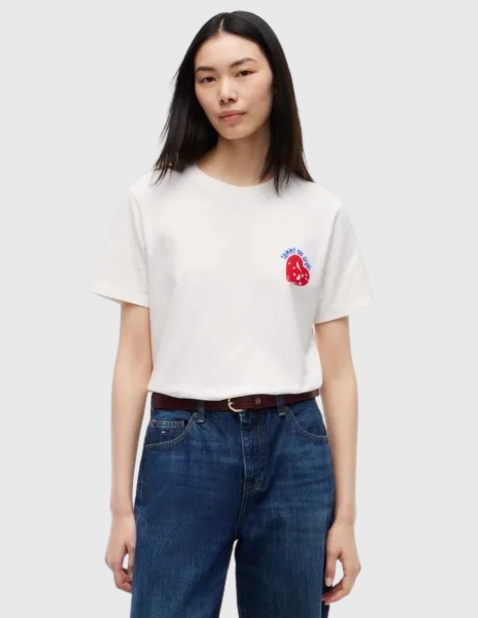 Playera manga Sin colección cuello Redondo para mujer