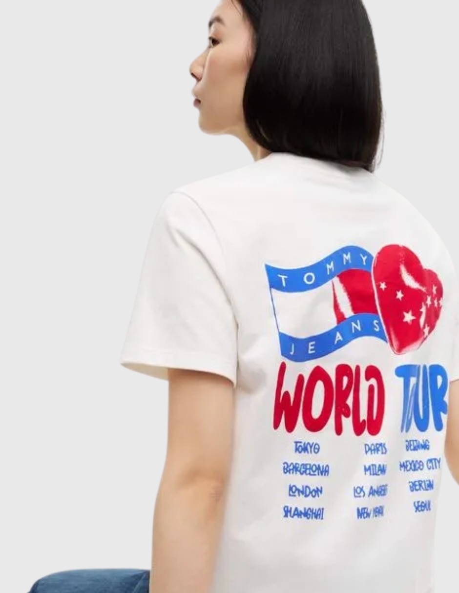 Playera manga Sin colección cuello Redondo para mujer 2