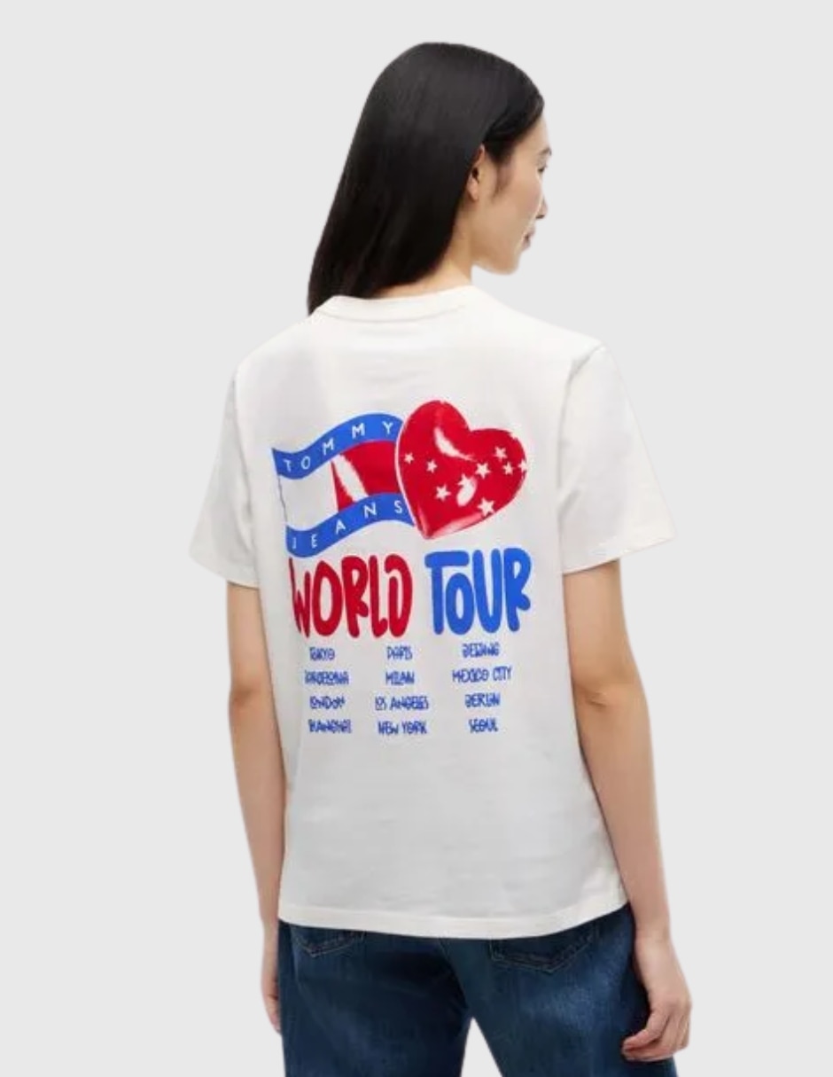 Playera manga Sin colección cuello Redondo para mujer 3