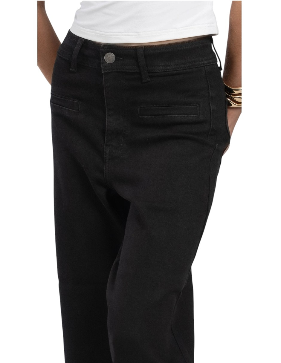 Jeans coulotte amplio para mujer 5