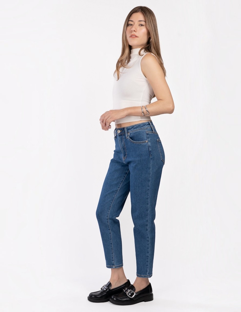 Jeans mom para mujer 4
