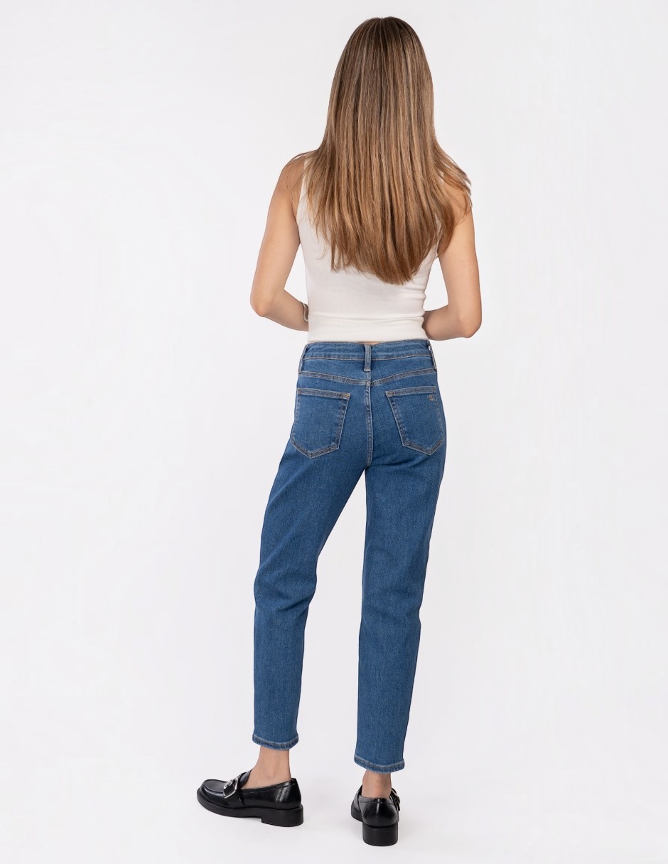 Jeans mom para mujer 5