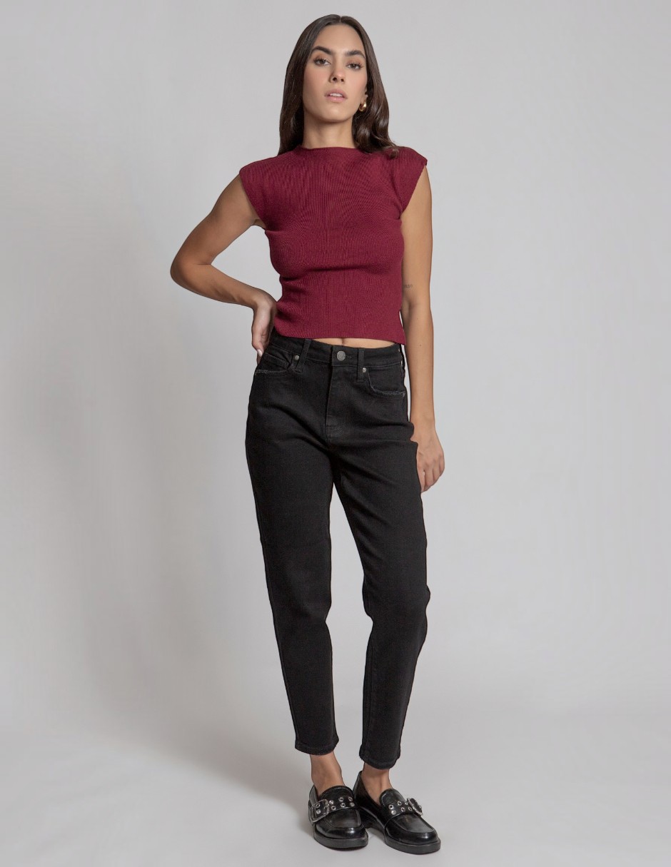 Jeans mom para mujer 4