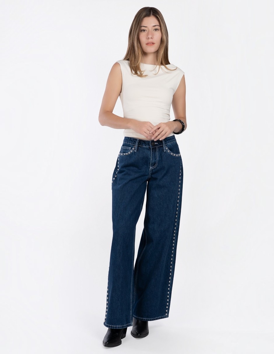 Jeans amplio para mujer