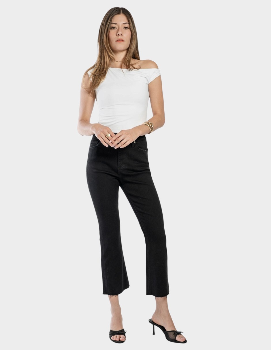 Jeans flare cropped para mujer Jeans flare cropped para mujer