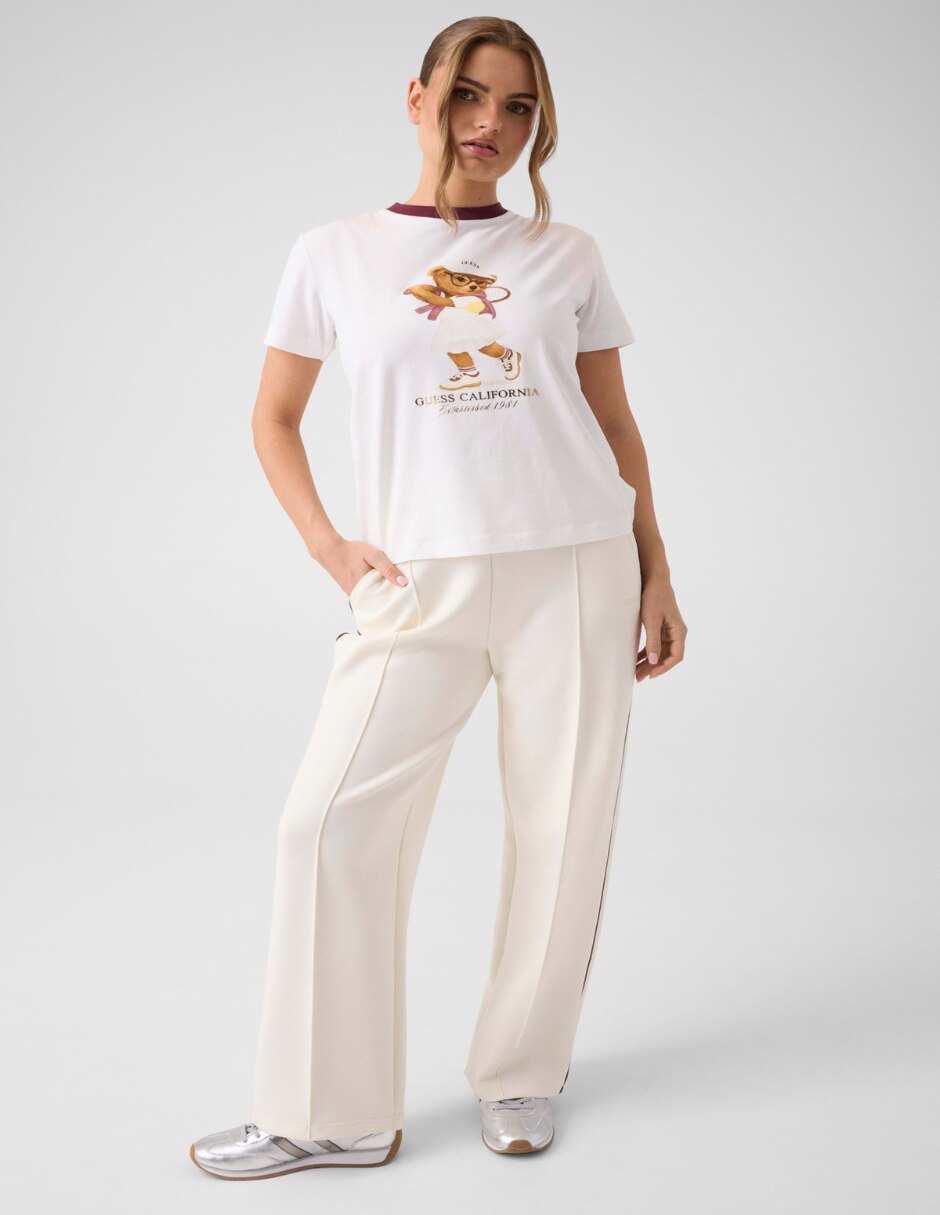 Playera manga cuello redondo para mujer 2