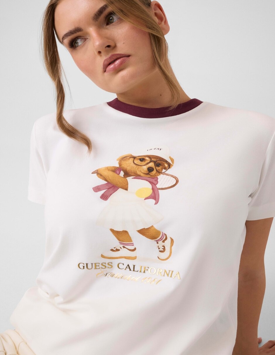 Playera manga cuello redondo para mujer 4