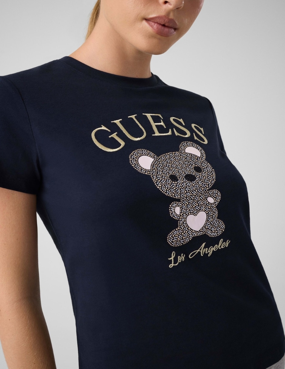 Playera manga active cuello redondo para mujer 2