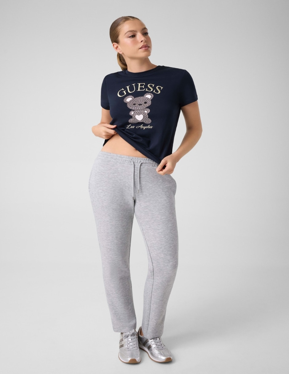 Playera manga active cuello redondo para mujer 3