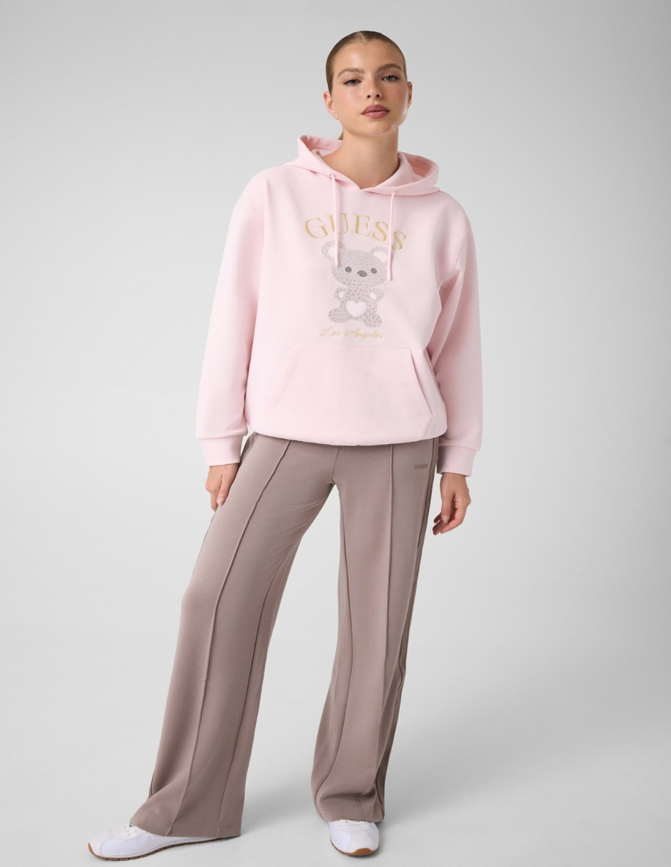 Sudadera con capucha y bolsa active para mujer 3