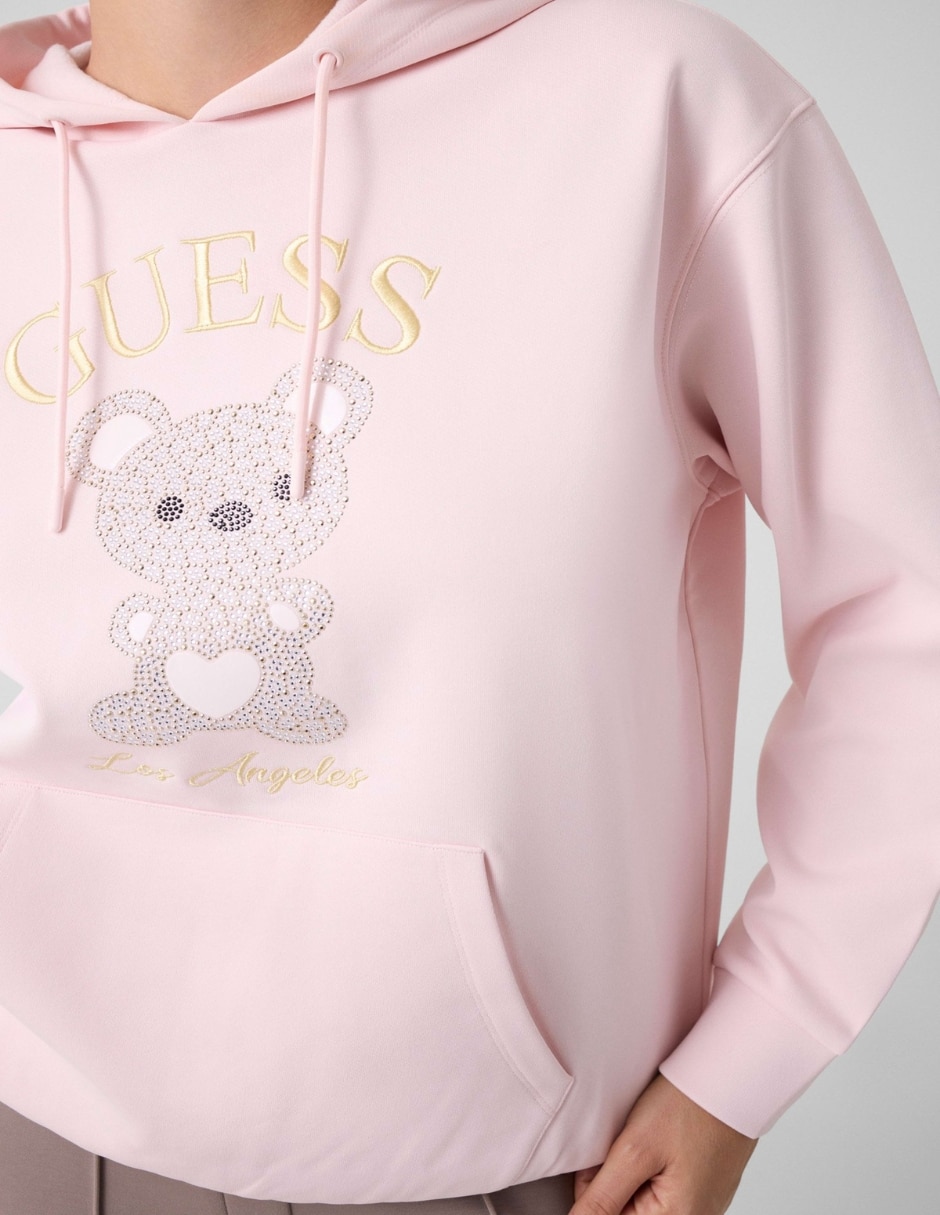 Sudadera con capucha y bolsa active para mujer 4