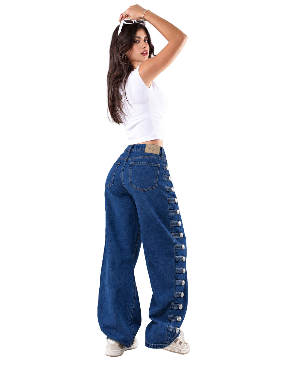 Jeans relaxed barrel para mujer 4