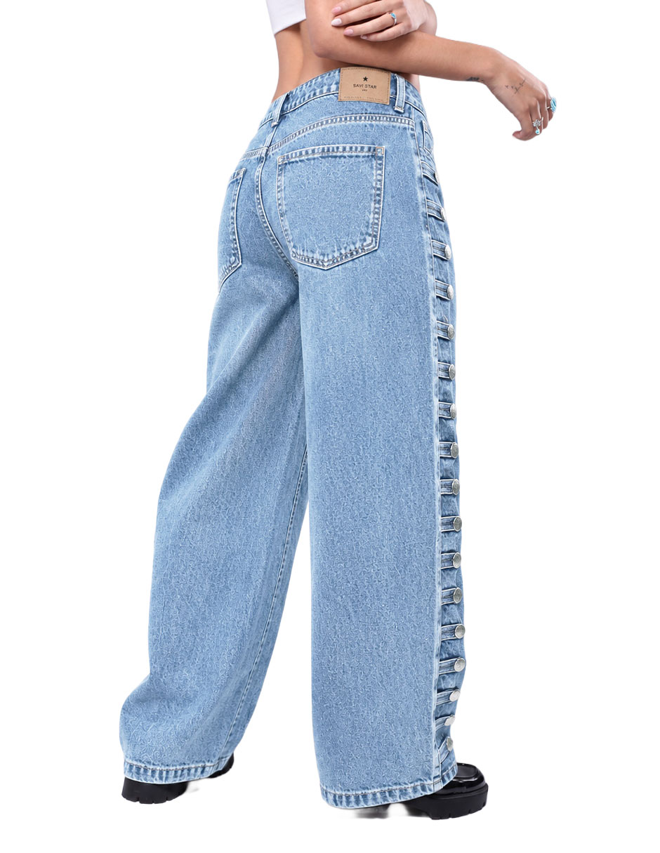 Jeans relaxed barrel para mujer 3