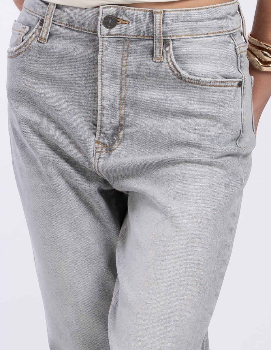 Jeans regular wide leg para mujer 2