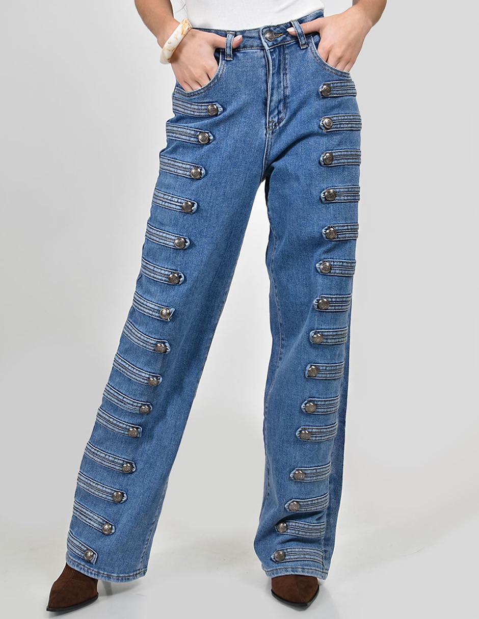 Jeans wide leg para mujer