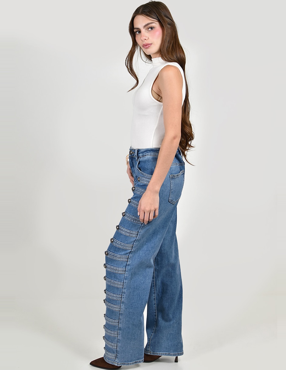 Jeans wide leg para mujer 2
