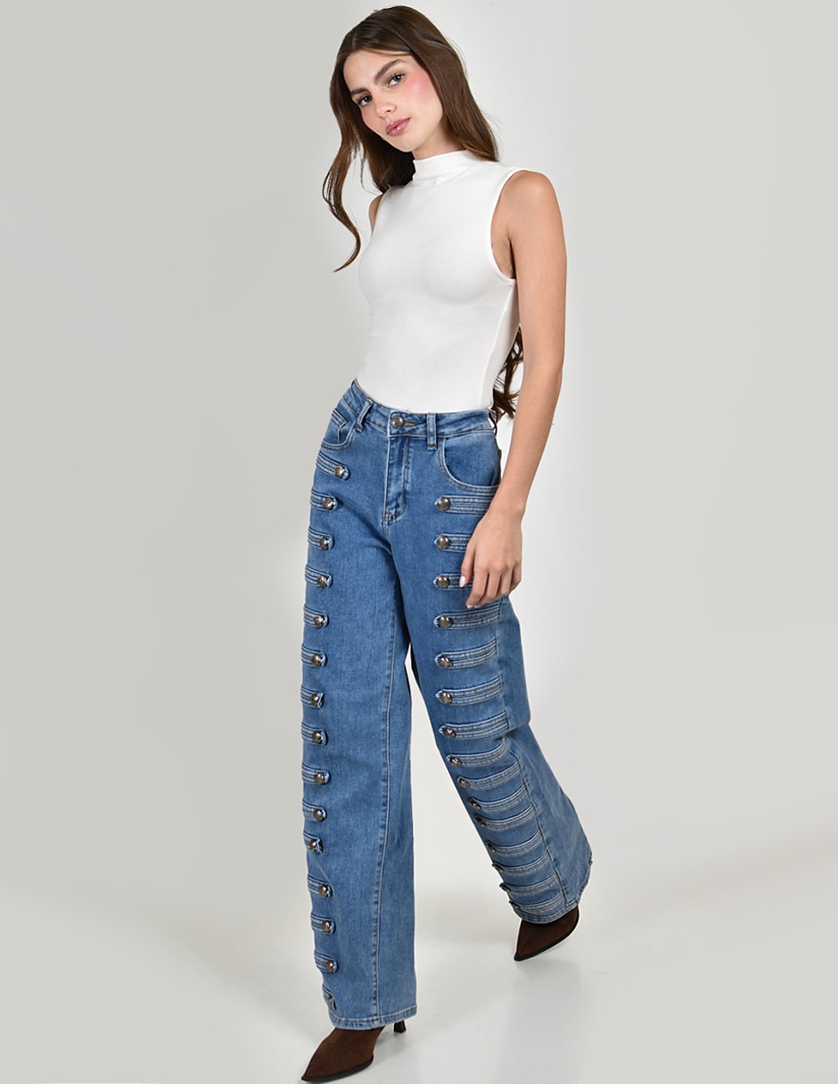 Jeans wide leg para mujer 6