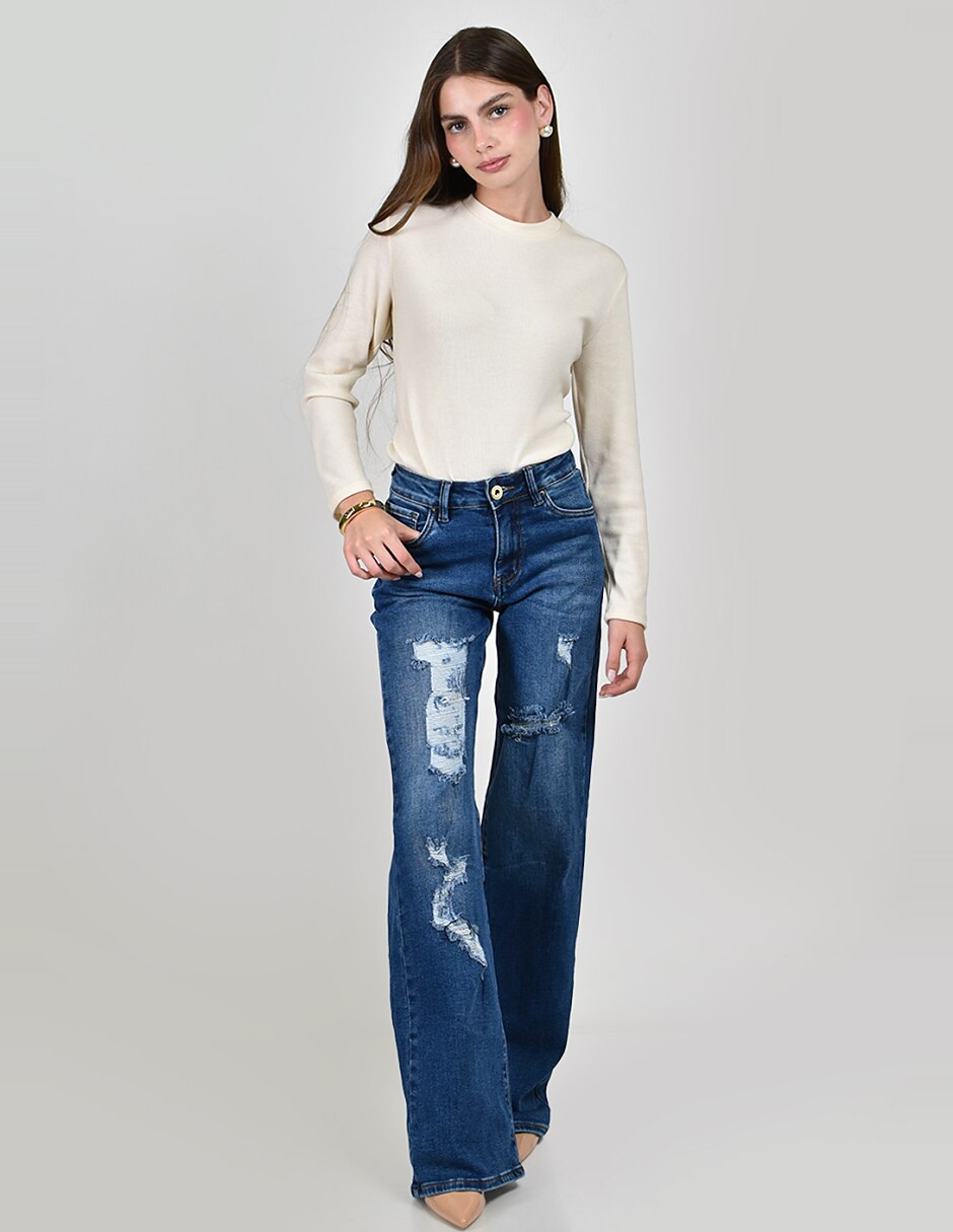 Jeans wide leg para mujer 5