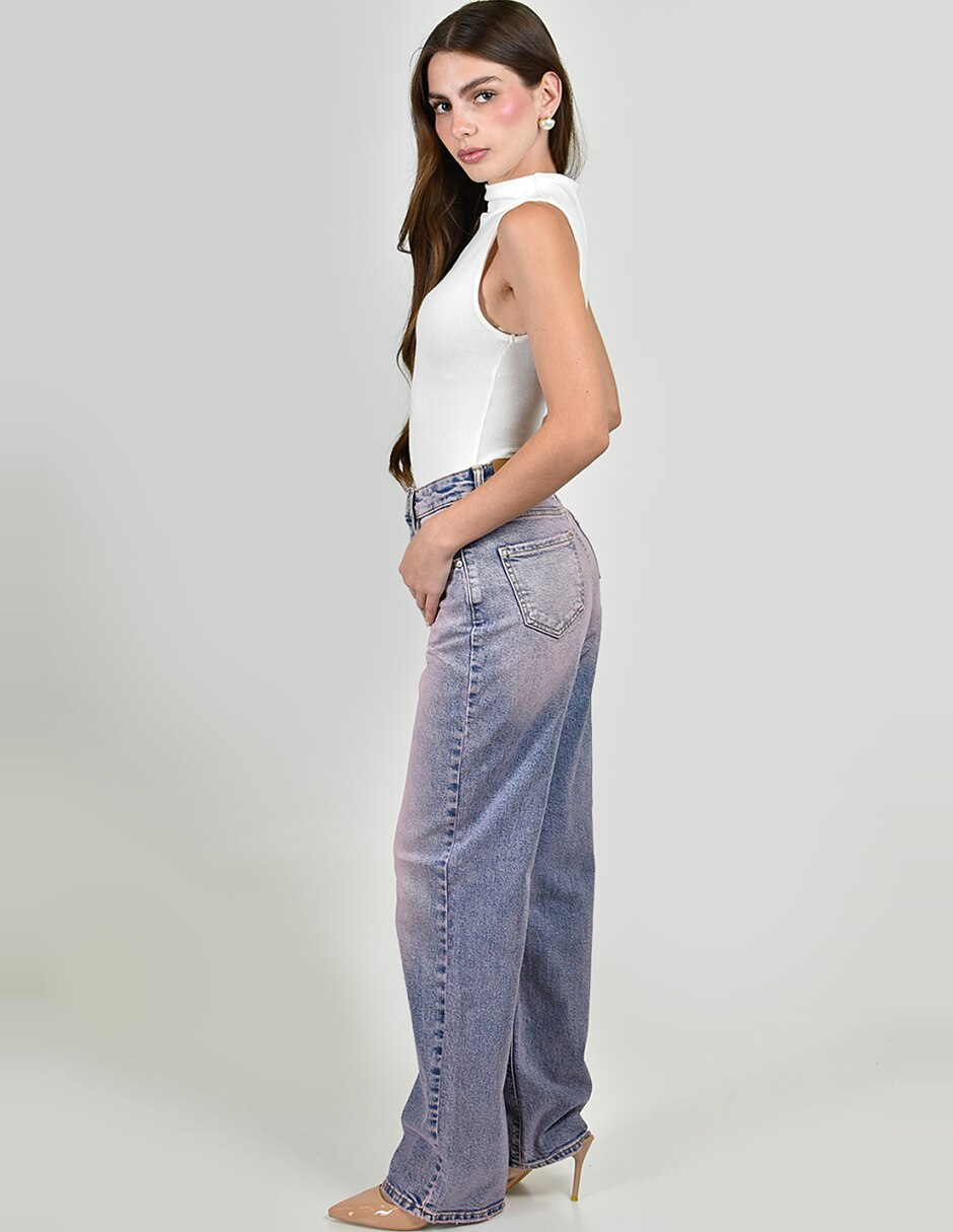 Jeans wide leg para mujer 2