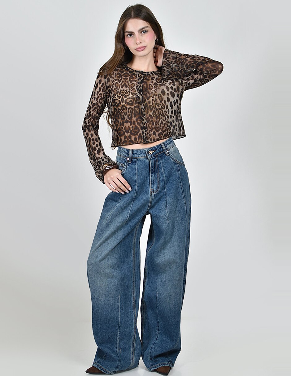 Jeans barrel para mujer 5