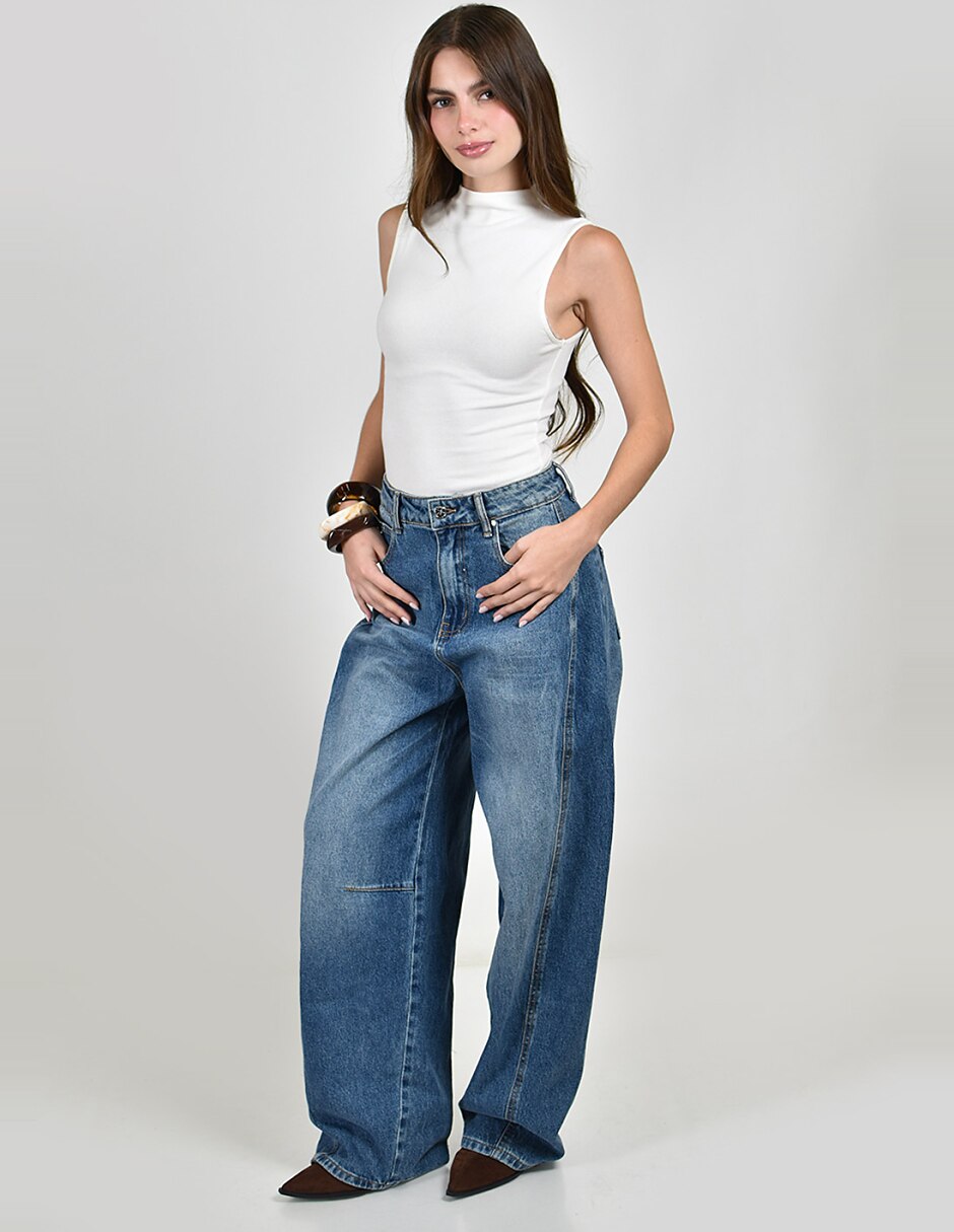 Jeans barrel para mujer 2