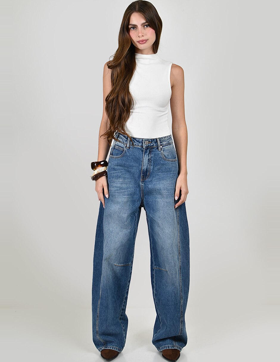 Jeans barrel para mujer 6