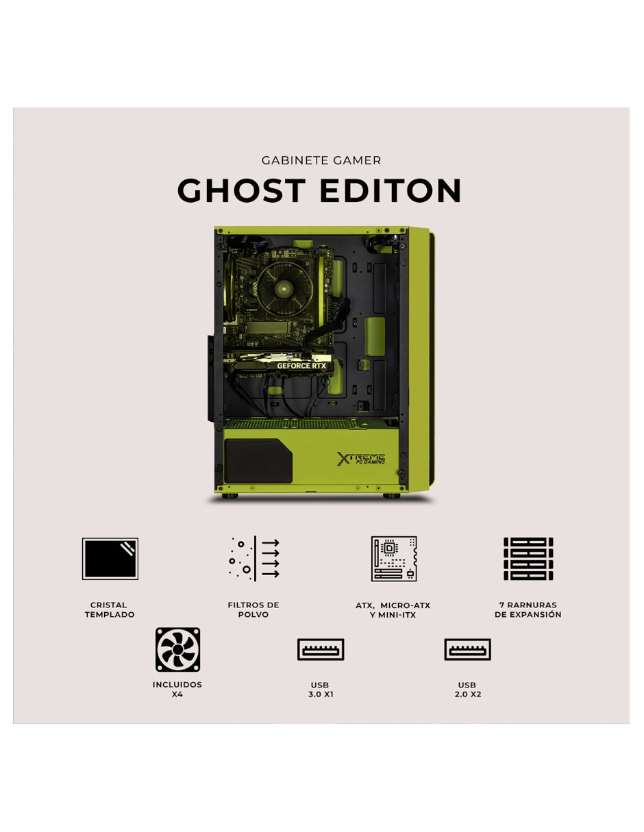 Gabinete Xtreme Pc Gaming Ghost Edition